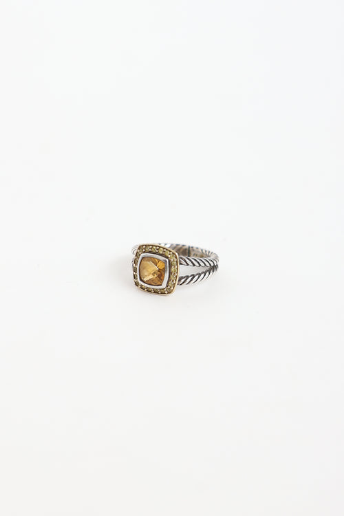 David Yurman Sterling Silver & 18K Yellow Gold Petite Albion Ring