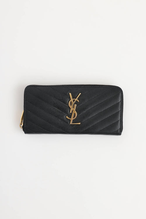 Saint Laurent Cassandre Zip Wallet