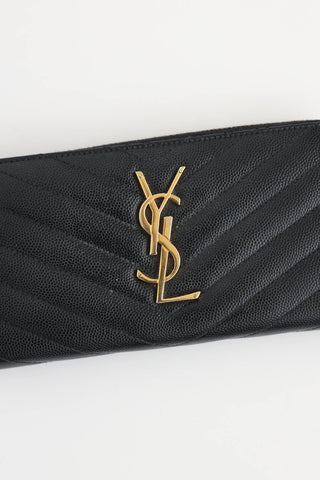 Saint Laurent Cassandre Zip Wallet
