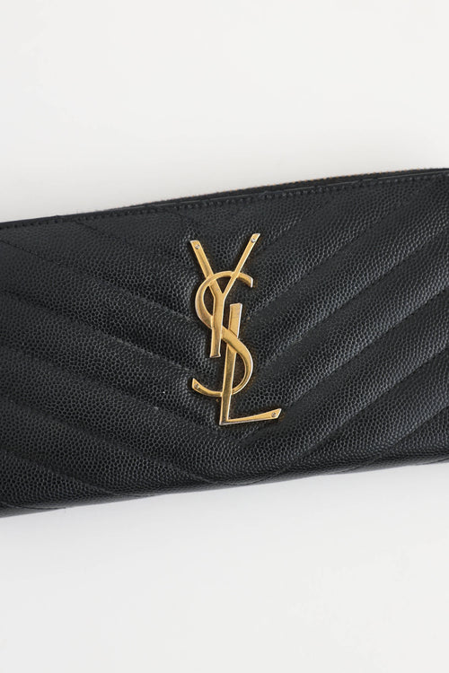 Saint Laurent Cassandre Zip Wallet