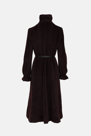 Max Mara Ruffle Wool Coat