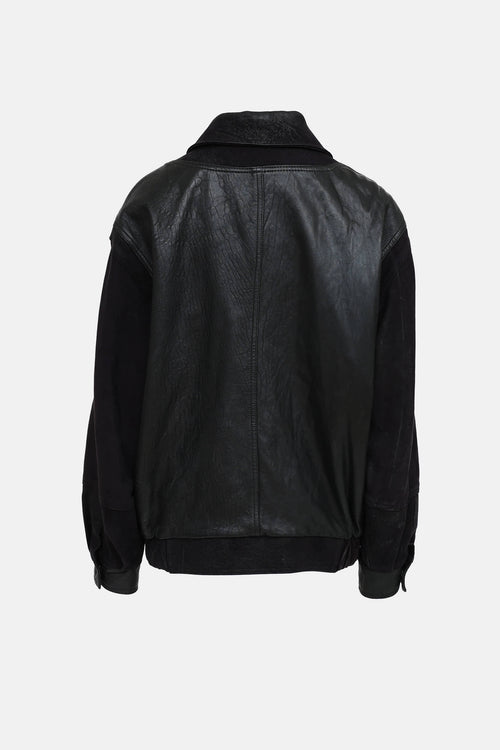 Bally Leather Bomber Jacket