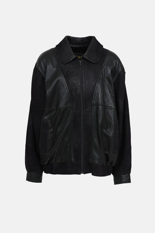 Bally Leather Bomber Jacket