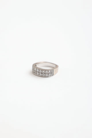 Birks 18K White Gold & Diamond Ring
