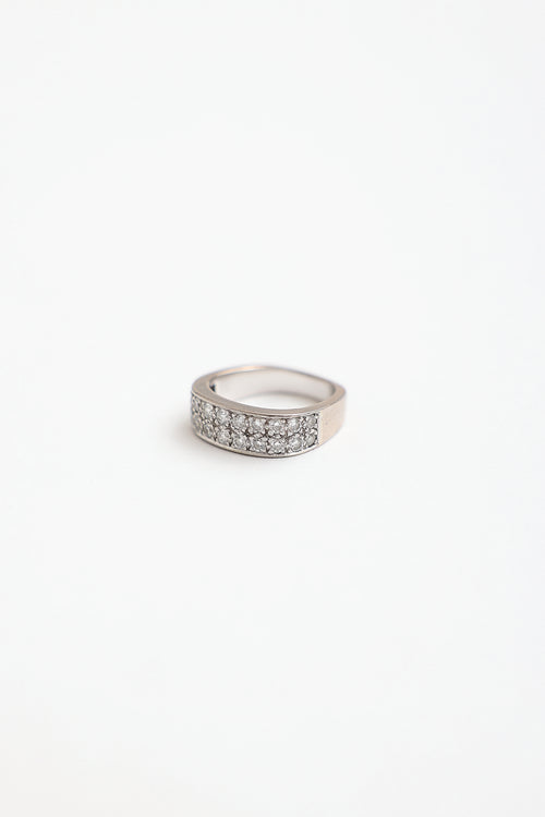 Birks 18K White Gold & Diamond Ring