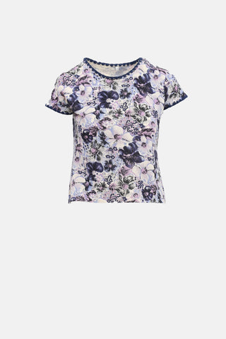 Blumarine Floral Knit Two Piece Set