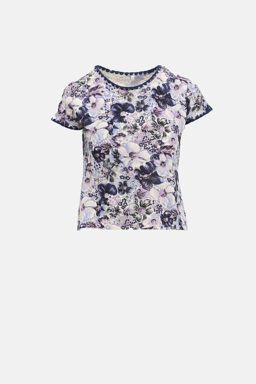 Blumarine Floral Knit Two Piece Set