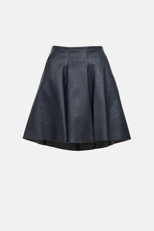 Brunello Cucinelli Leather Skirt