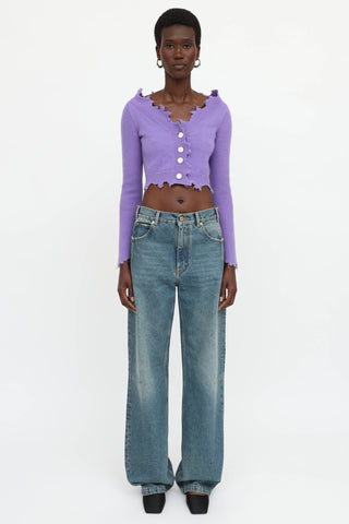 Ann Andelman Destroyed Cardigan