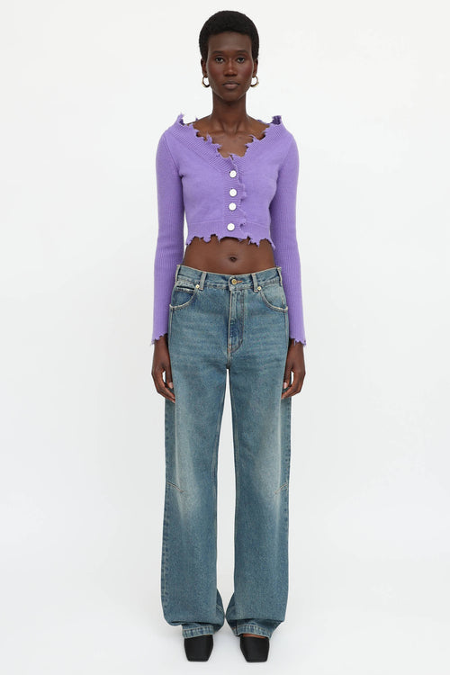 Ann Andelman Destroyed Cardigan