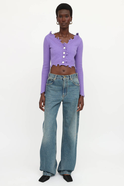 Ann Andelman Destroyed Cardigan