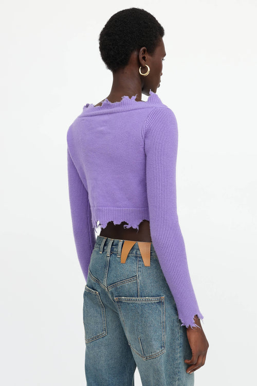 Ann Andelman Destroyed Cardigan