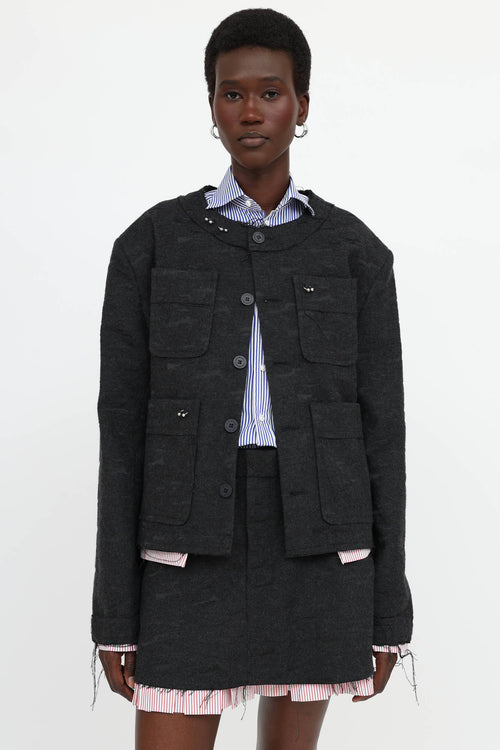 Charles Jeffrey Loverboy Layered Piercing Jacket