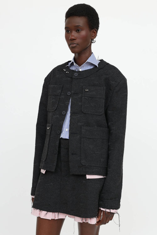 Charles Jeffrey Loverboy Layered Piercing Jacket