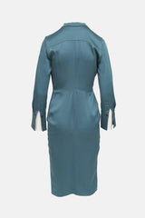 Brunello Cucinelli Long Sleeve Twist Dress