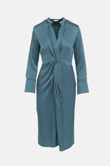 Brunello Cucinelli Long Sleeve Twist Dress
