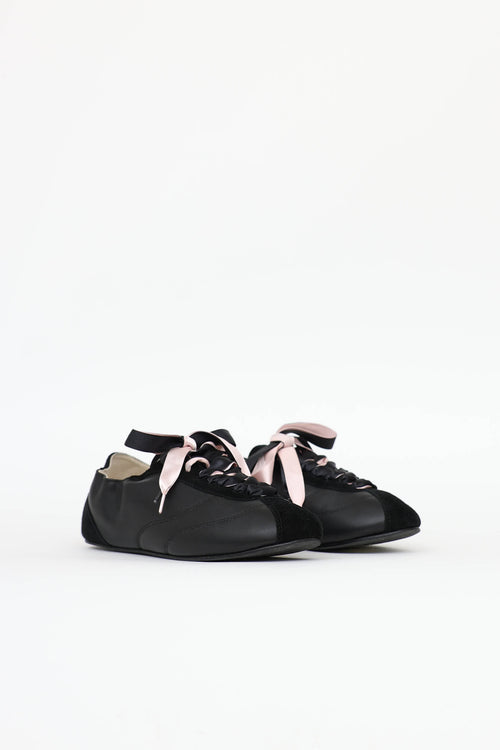 Repetto Silk Ribbon Tennis Sneaker
