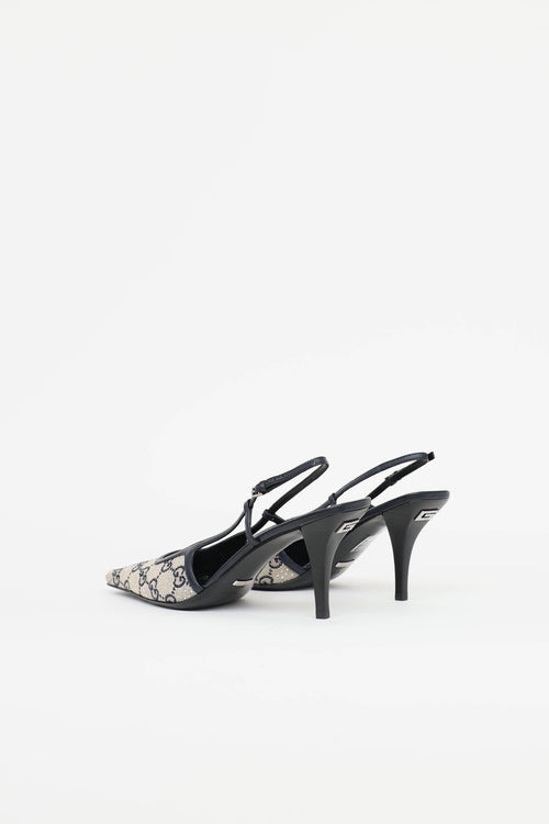 Gucci Crystal Slingback Pump