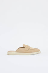 Prada Suede Logo Mules