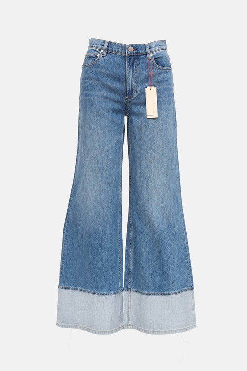 Alice + Olivia Panel Wide Leg Jeans