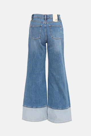 Alice + Olivia Panel Wide Leg Jeans