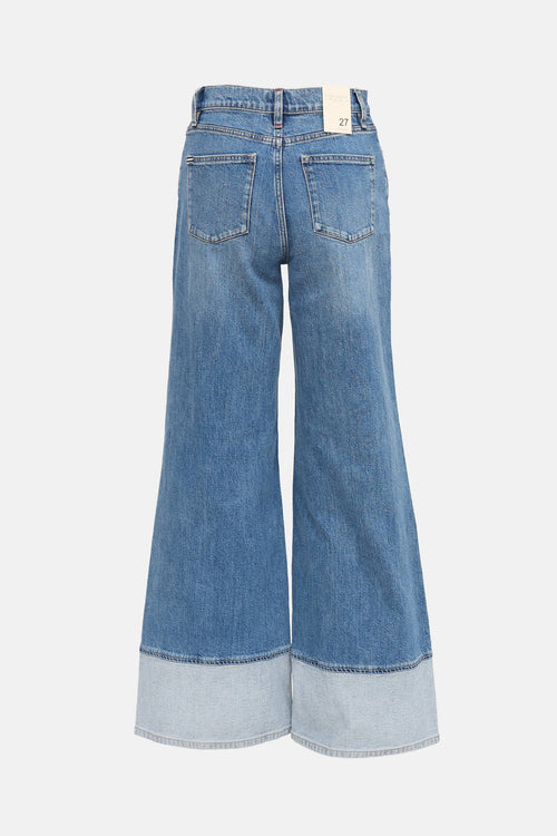 Alice + Olivia Panel Wide Leg Jeans