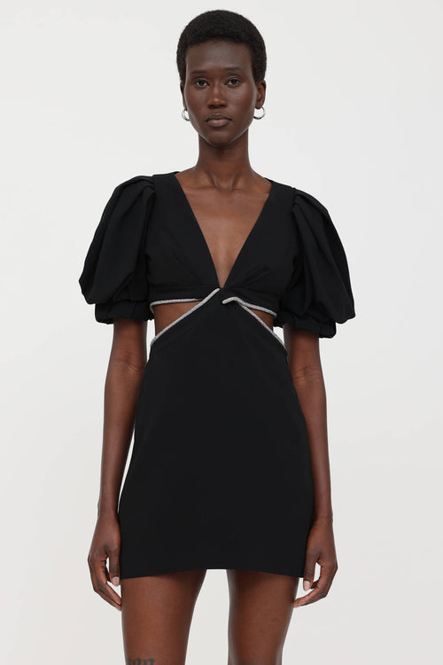 Gem Trim Mini Dress