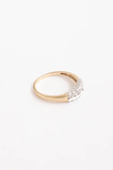 Fine Jewelry 14K Yellow & White Gold Diamond Channel Ring