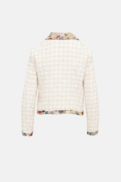 D&G Tweed Floral Blazer