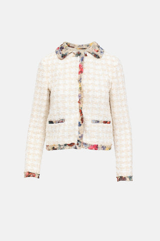 D&G Tweed Floral Blazer