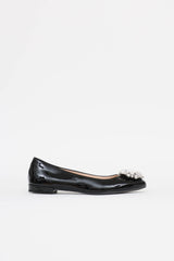 Miu Miu Patent Crystal Flats