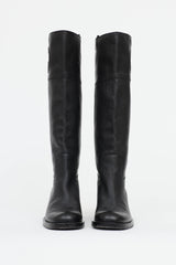 Gucci Leather GG Riding Boot