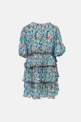 Ganni Floral Pleated Dress
