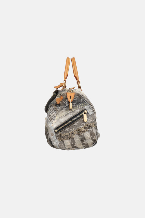 Louis Vuitton 2007 Denim Patchwork Speedy 30 Bag