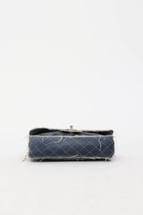 Chanel 2015 Paris Dubai Medium Denim Pom-Pom Flap Bag