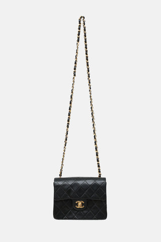 Chanel 1989 Mini Leather Sqaure Flap  Bag