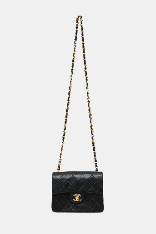Chanel 1989 Mini Leather Sqaure Flap  Bag