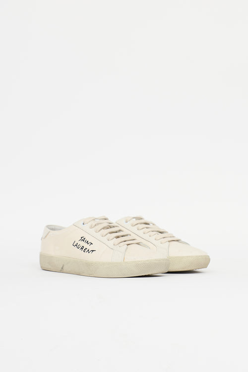 Saint Laurent Distressed Andy Sneaker