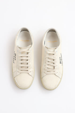 Saint Laurent Distressed Andy Sneaker