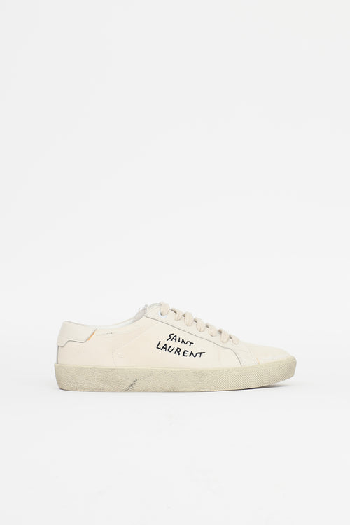 Saint Laurent Distressed Andy Sneaker