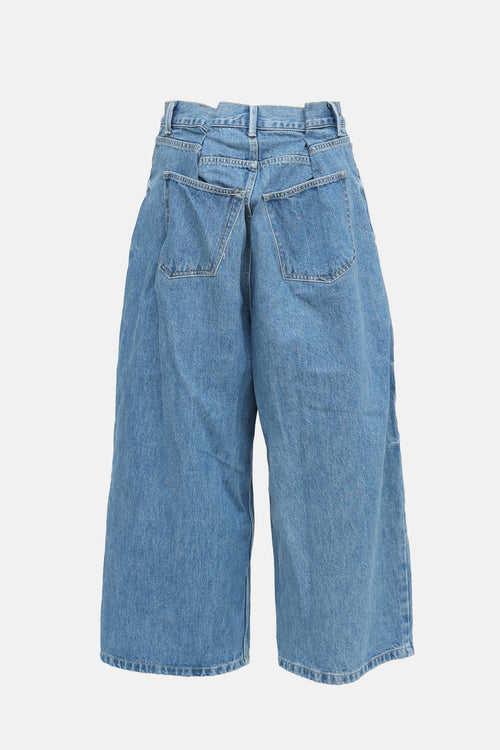 Raey Pleated Wide Leg Jeans