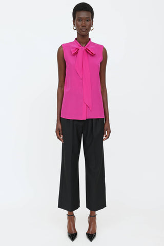 Silk Sleeveless Top