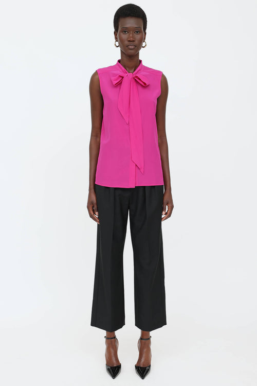 Silk Sleeveless Top