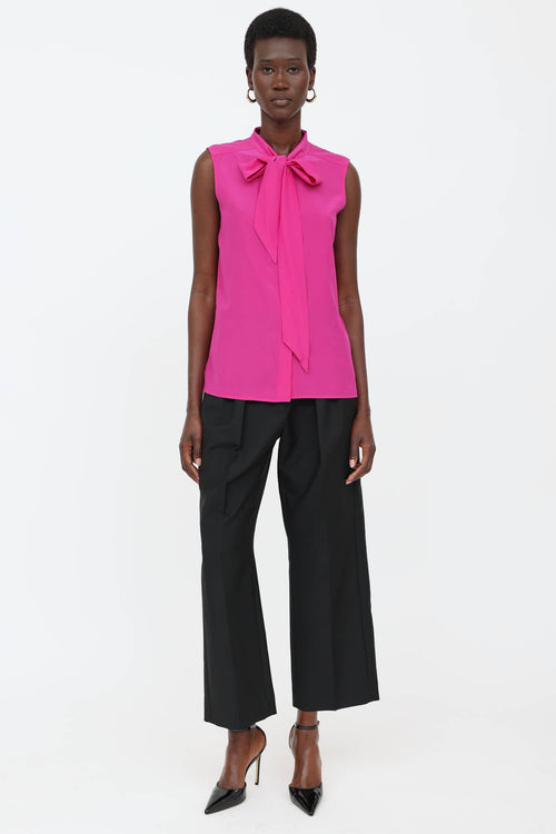 Silk Sleeveless Top
