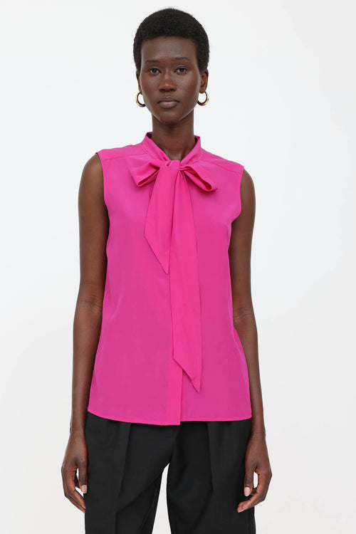 Silk Sleeveless Top