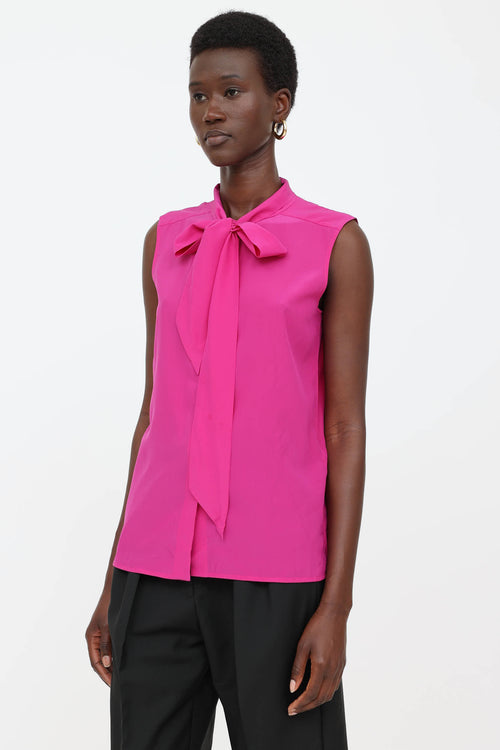 Silk Sleeveless Top