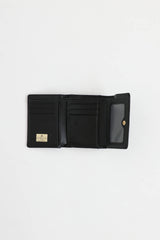 Vivienne Westwood black leather trifold wallet