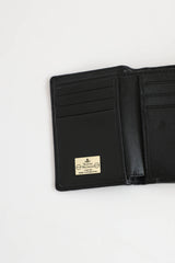 Vivienne Westwood black leather trifold wallet