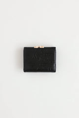 Vivienne Westwood black leather trifold wallet