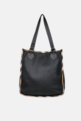 Burberry Nova Check Trim Tote Bag